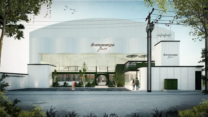 White facade of Dharmawangsa Privé